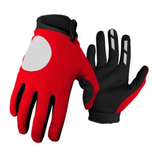 Red Motorcycle Racing Gloves